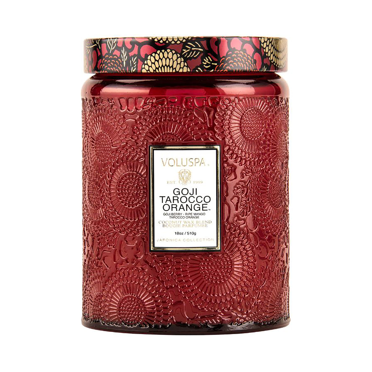 Voluspa Japonica Large Jar Candle 18oz / GOJI TAROCCO, image 26016575914134