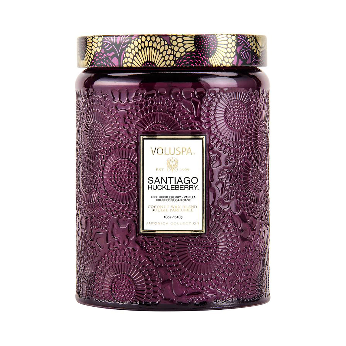 Voluspa Japonica Large Jar Candle 18oz / Santiago Huckleberry, image 26016579092630