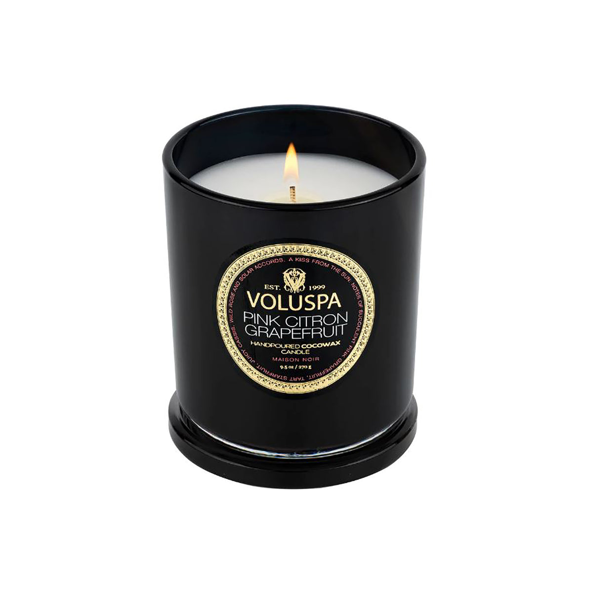 Voluspa Maison Noir Classic Candle / Pink Citron, image 26007084859542