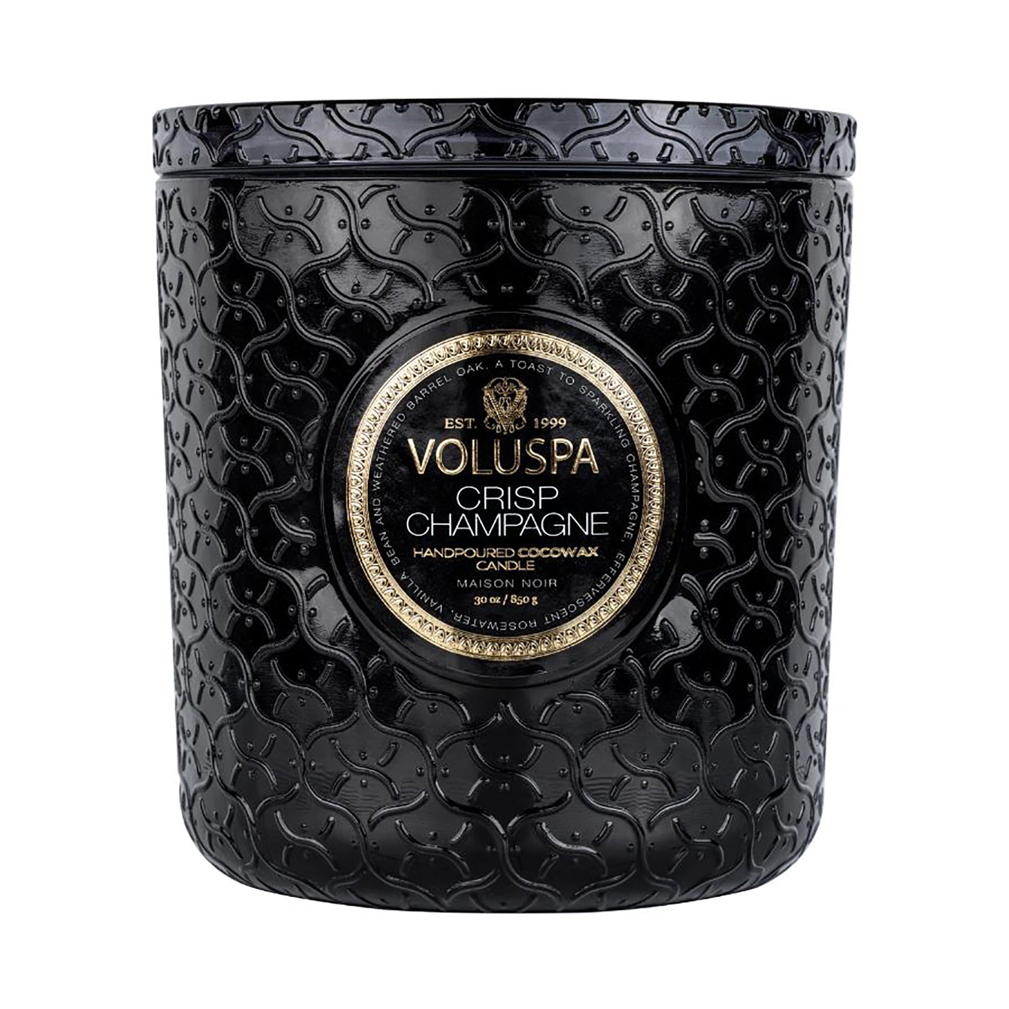 Voluspa Maison Noir Luxe Glass Jar Candle / Crisp Champagne