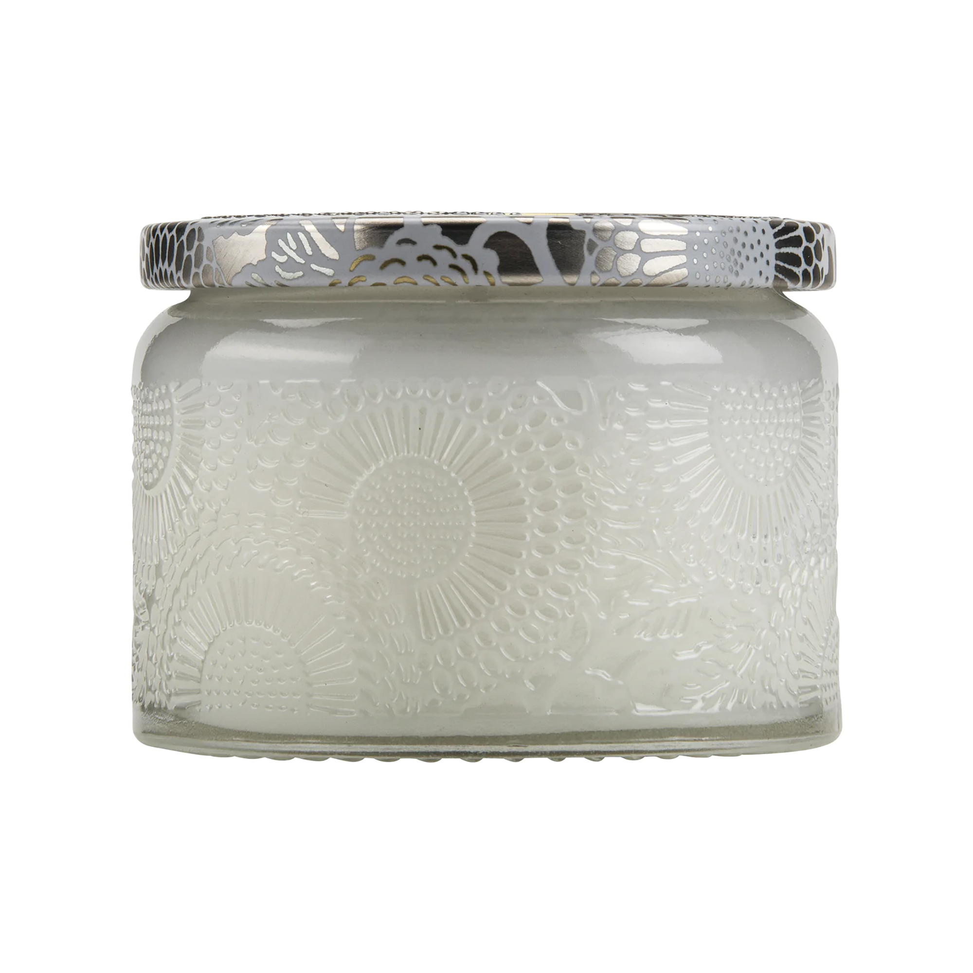  Voluspa Japonica Petite Embossed Glass Jar Candle / MOKARA