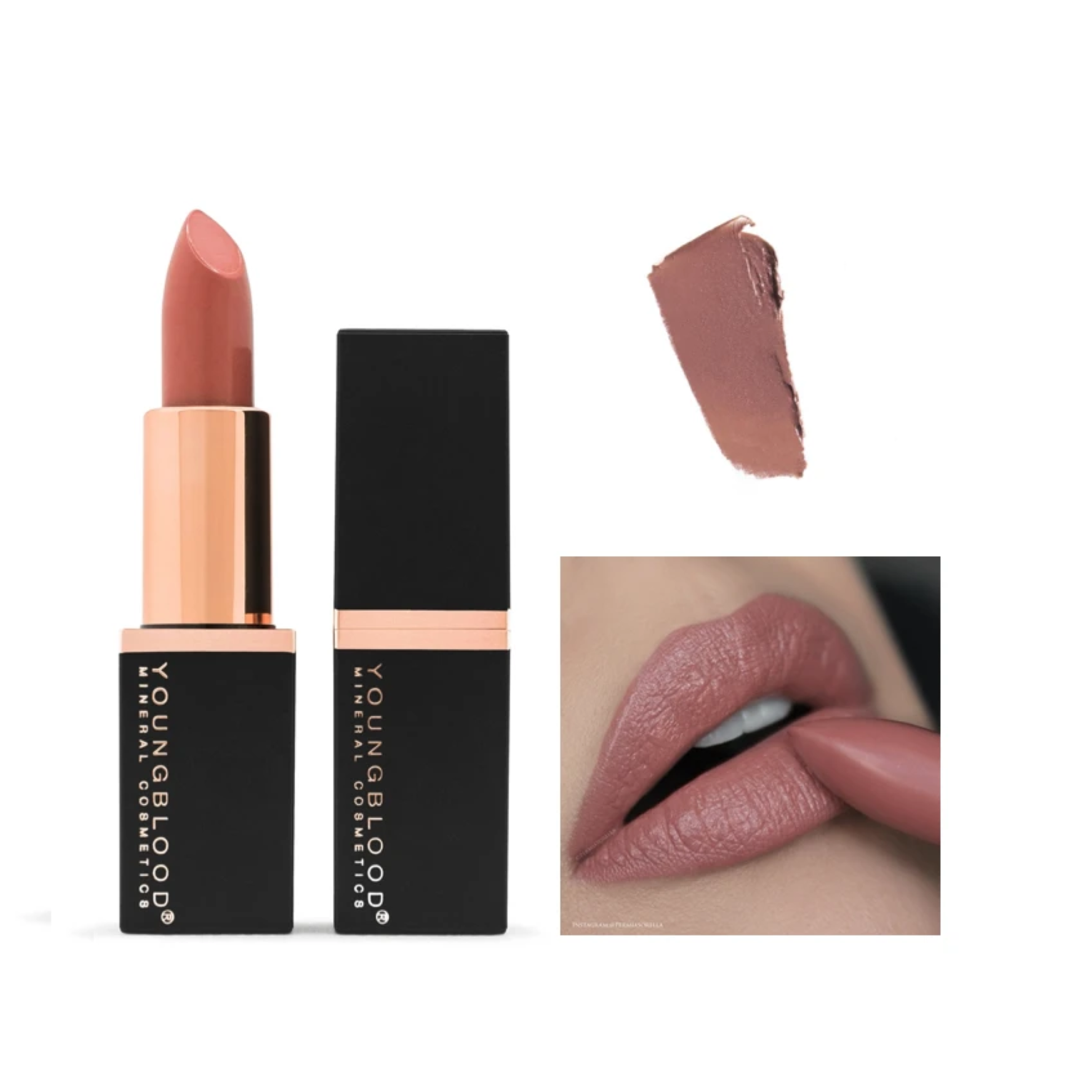 Youngblood Mineral Crème Lipstick / BLUSHING NUDE