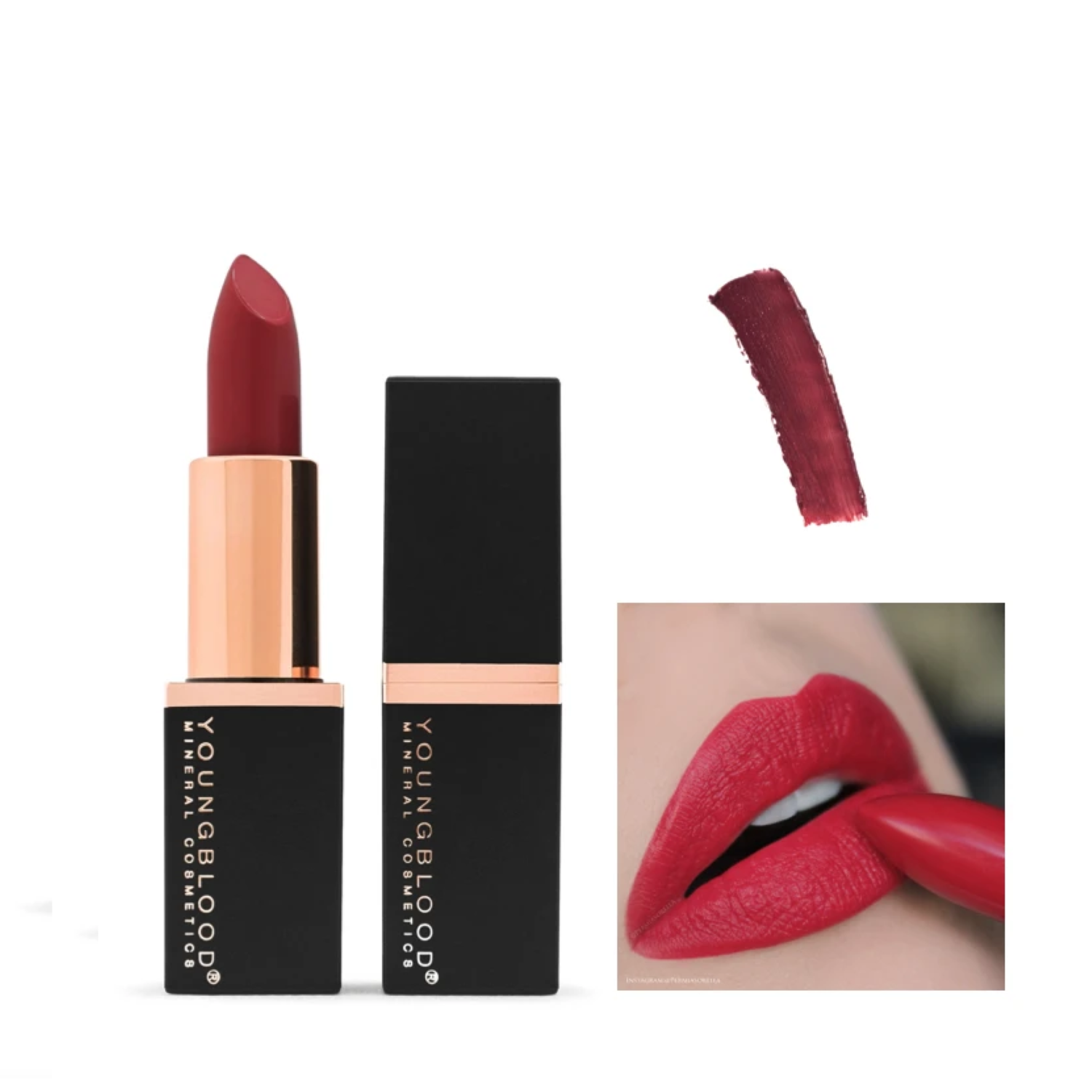 Youngblood Mineral Crème Lipstick / KRANBERRY
