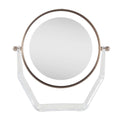Zadro 7.75" Round LED Acrylic Swivel Mirror 8X/1X CHROME / CHROME