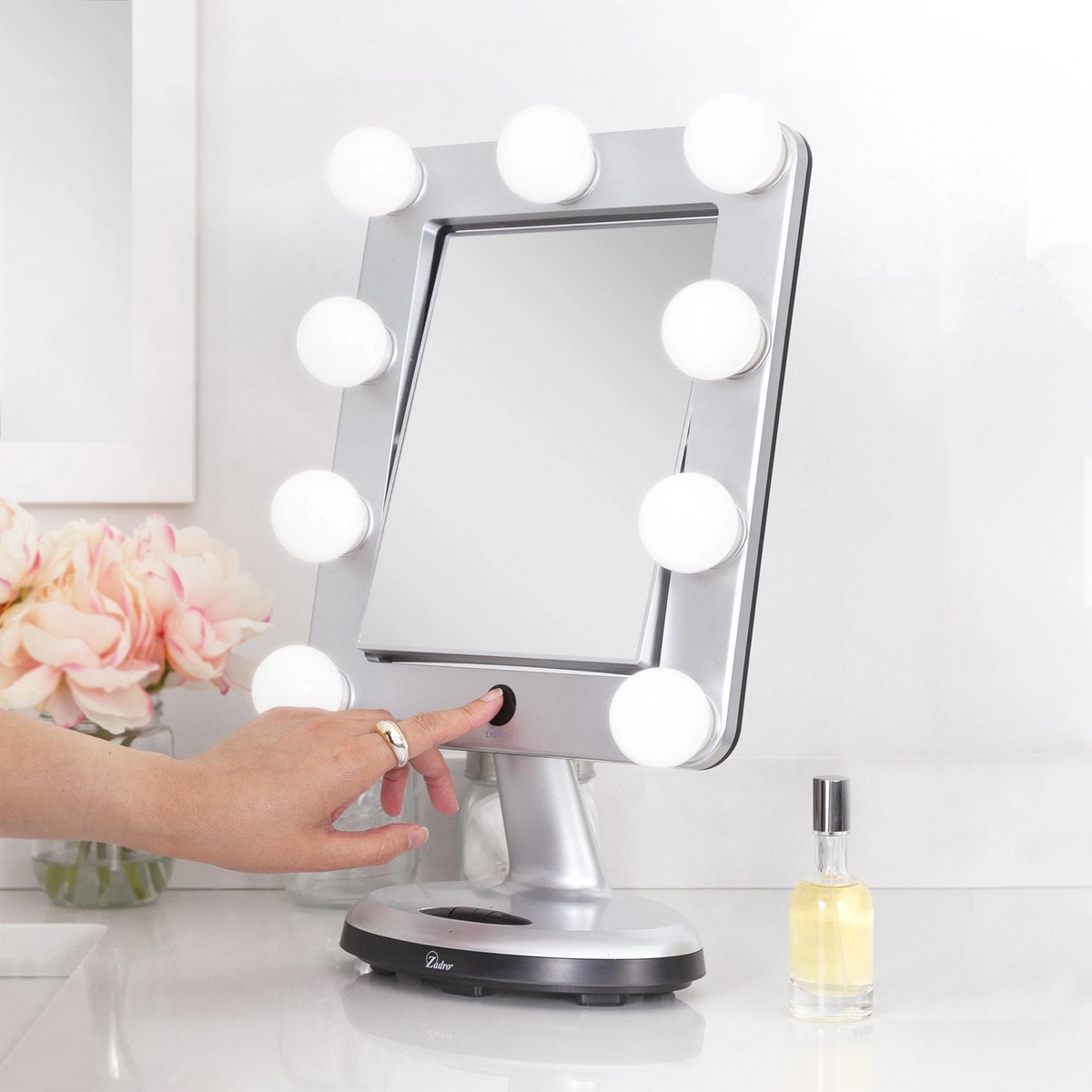 Zadro MELROSE 10.5" Rectangle LED Variable Bluetooth Mirror 5X/1X, image 26543801925782