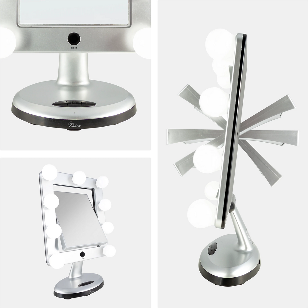 Zadro MELROSE 10.5" Rectangle LED Variable Bluetooth Mirror 5X/1X thumbnail 4