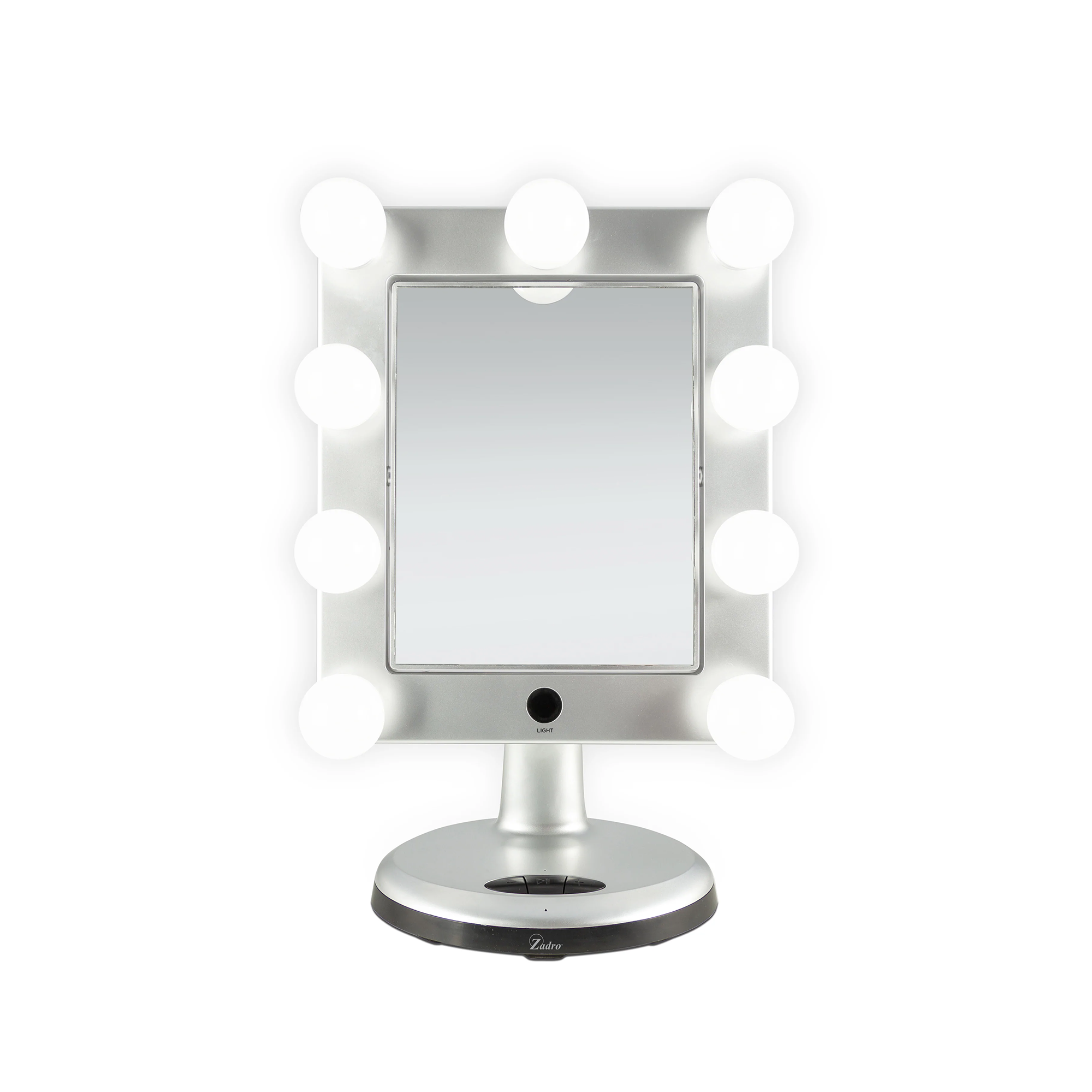 Zadro MELROSE 10.5" Rectangle LED Variable Bluetooth Mirror 5X/1X